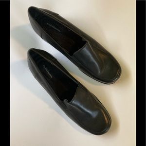 Croft & Barrow, 11M, blk leather, 2” heel, $35 Firm
